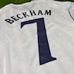 Picture of England 2002 Home Beckham Long-sleeve