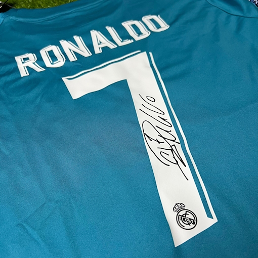 Picture of Real Madrid 17/18 Third Final Ronaldo Signature Long Sleeve