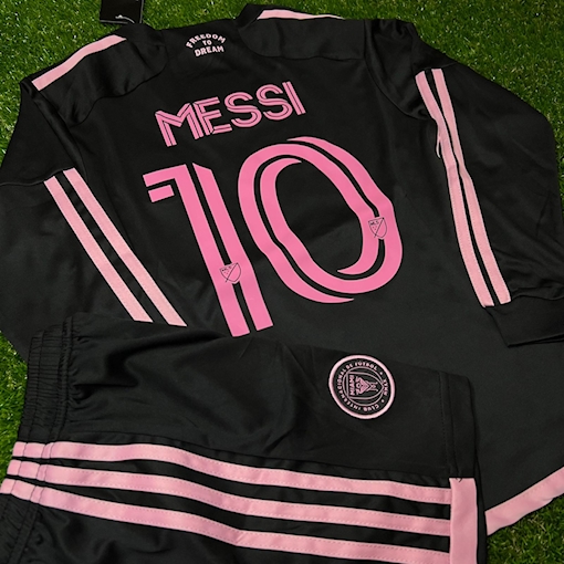 Picture of Inter Miami 23/24 Away Messi Kids Long - Sleeve