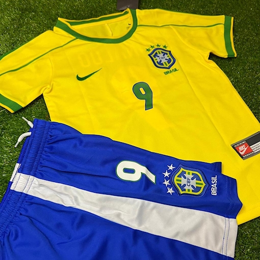 Picture of Brazil 1998 Home Ronaldo Kids