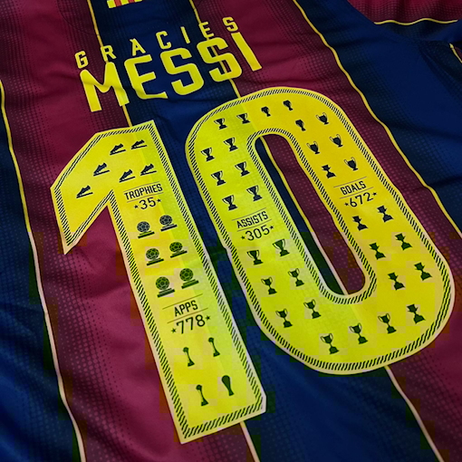 Picture of Barcelona 20/21 Home Messi Gracies Edition