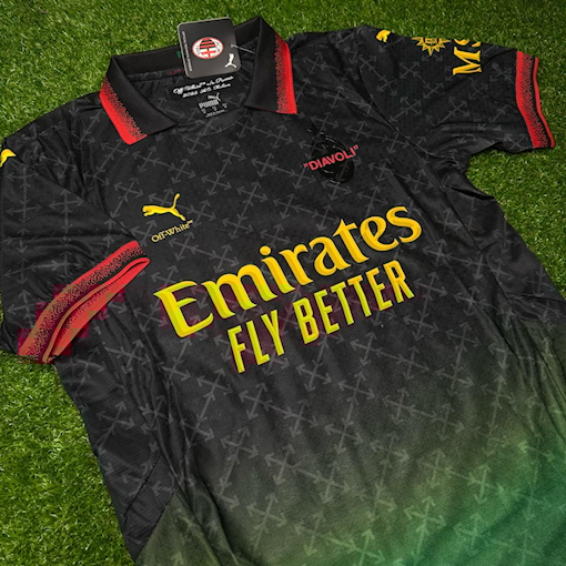 Picture of AC MILAN X OFF-WHITE 2025  Special Edition Black/Green Player Version