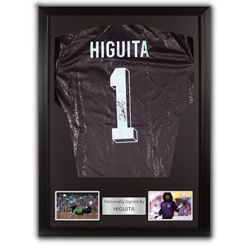 Picture of Higuita signed & framed