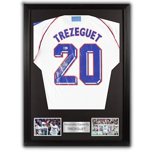 Picture of Trezeguet signed & framed