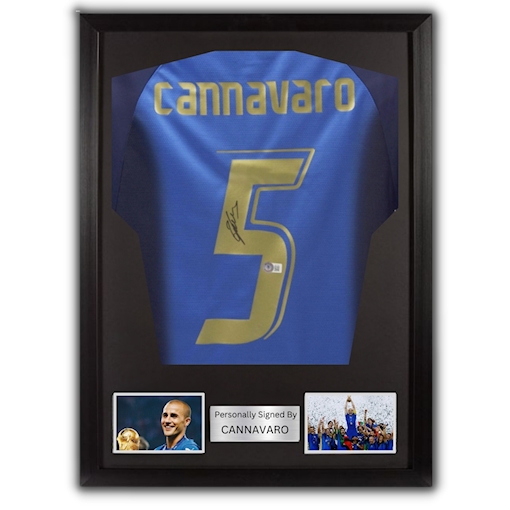 Picture of Cannavaro signed & framed
