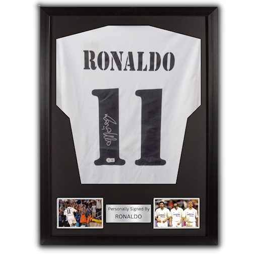Picture of Ronaldo Nazario signed & framed
