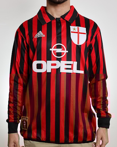Picture of Ac Milan 99/00 Home Maldini Long-sleeve