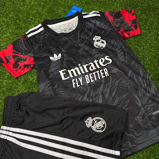 Picture of Real Madrid 2025 Special Dragon  Kids Black/Red