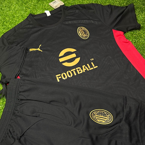 Picture of AC Milan 2025 Training Kit Black/Red
