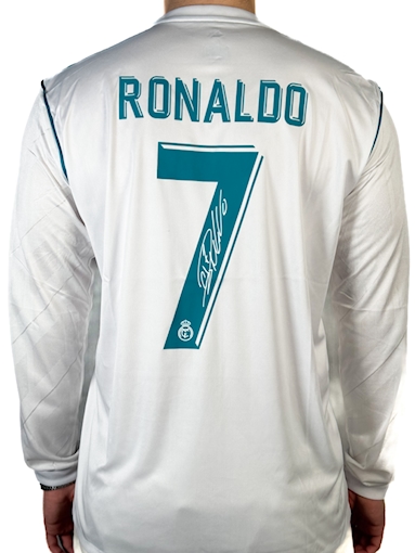 Picture of Real Madrid 17/18 Home Final Ronaldo Signature Long Sleeve