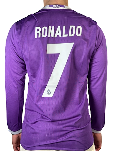 Picture of Real Madrid 16/17 Away Final Ronaldo Player Version Long - Sleeeve