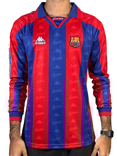 Picture of Barcelona 96/97 Home Ronaldo Long - Sleeve