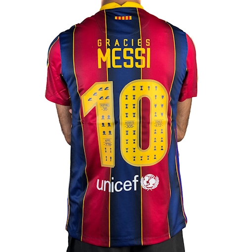 Picture of Barcelona 20/21 Home Messi Gracies Edition