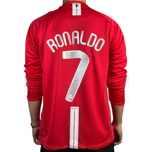 Picture of Manchester United 07/08 Home Ronaldo Long - Sleeve 