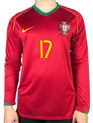 Picture of Portugal 2006 Home Ronaldo Long - Sleeve