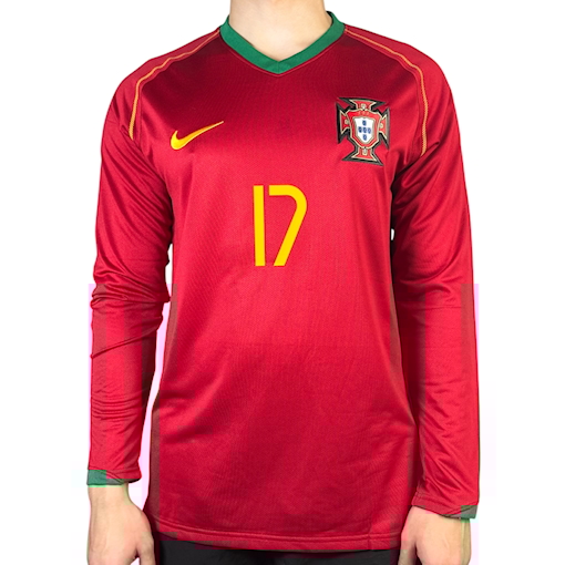 Picture of Portugal 2006 Home Ronaldo Long - Sleeve