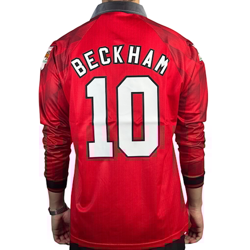 Picture of Manchester United 96/97 Home Beckham Long-sleeve