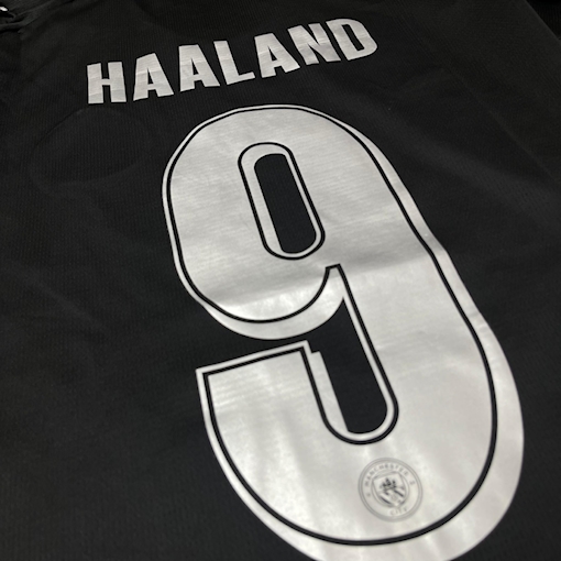 Picture of Manchester City 25/26 Away Haaland Black
