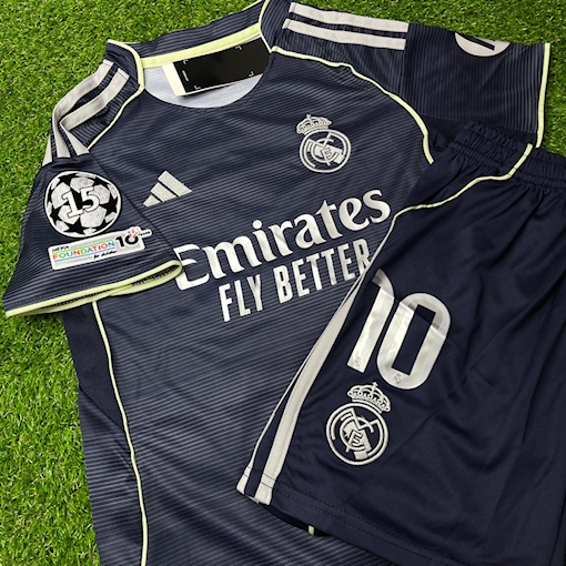 Picture of Real Madrid 25/26 Away Mbappé Kids UCL