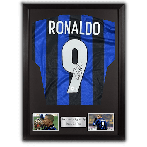 Picture of Ronaldo Nazario signed & framed