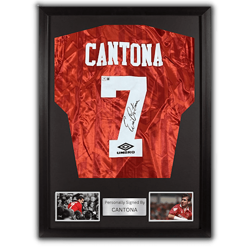 صورة Cantona signed & framed