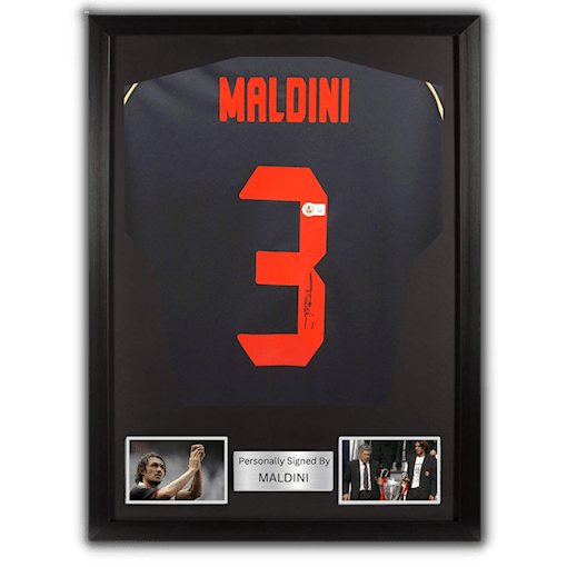 Picture of Maldini signed & framed