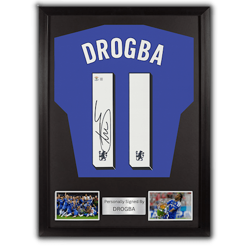 Picture of Drogba signed & framed