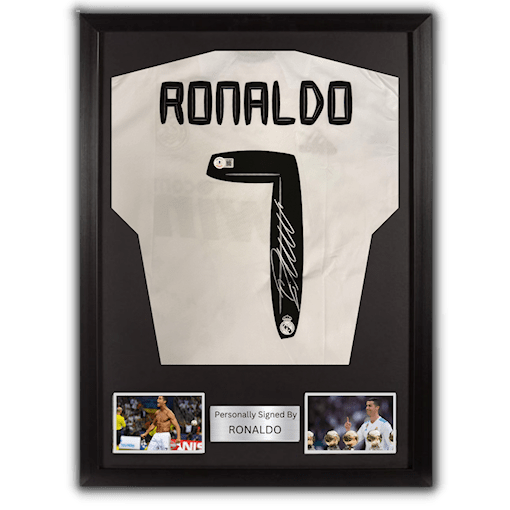 Picture of Ronaldo signed & framed
