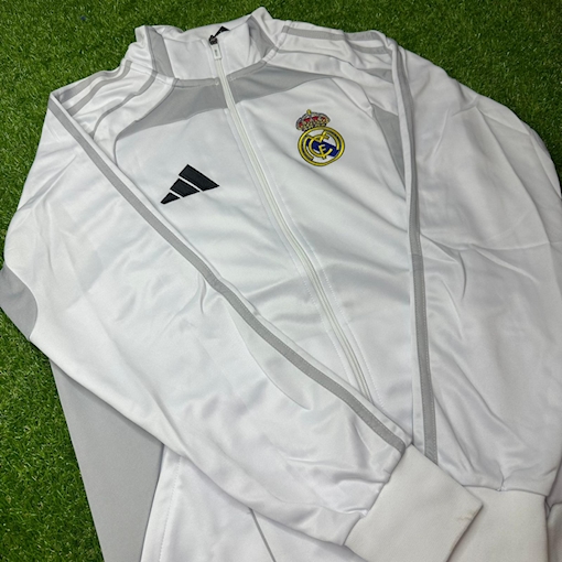 Picture of Real Madrid 2025 Windbreaker Jacket  White/Grey