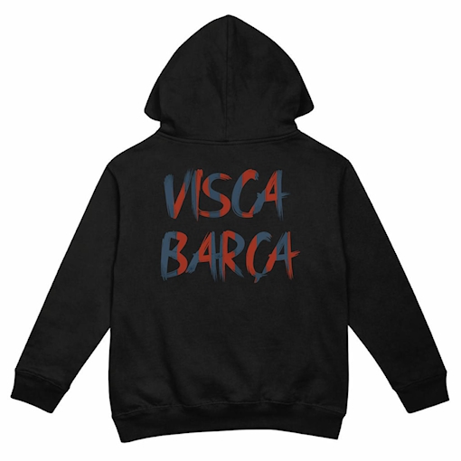 Picture of Barcelona Visca Barca Hoodie Black Kids