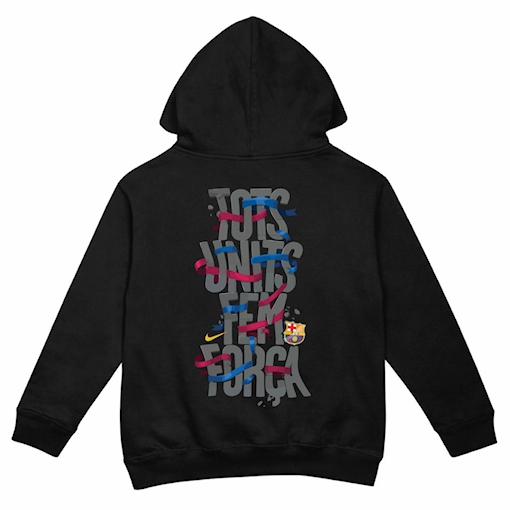Picture of Barcelona Des Hoodie Black Kids