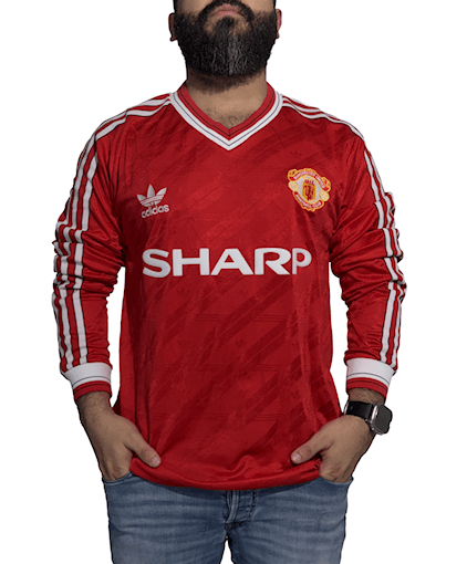 Picture of Manchester United 86/88 Home Long Sleeve