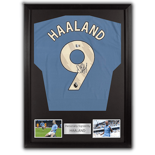 Picture of Haaland signed & framed