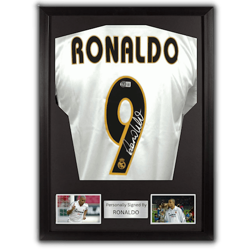 Picture of Ronaldo Nazario signed & framed