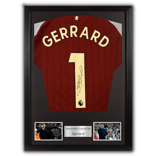 Picture of Gerrard signed & framed