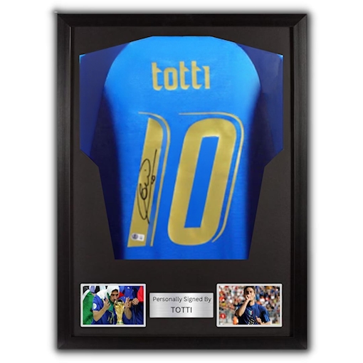 Picture of Totti signed & framed