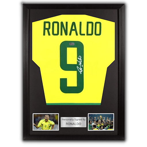 Picture of Ronaldo Nazario signed & framed