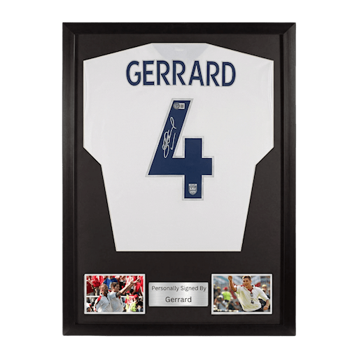 Picture of Steven Gerrard signed & framed