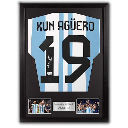 Picture of Aguero signed & framed