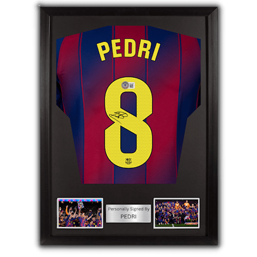 Picture of Pedri signed & framed