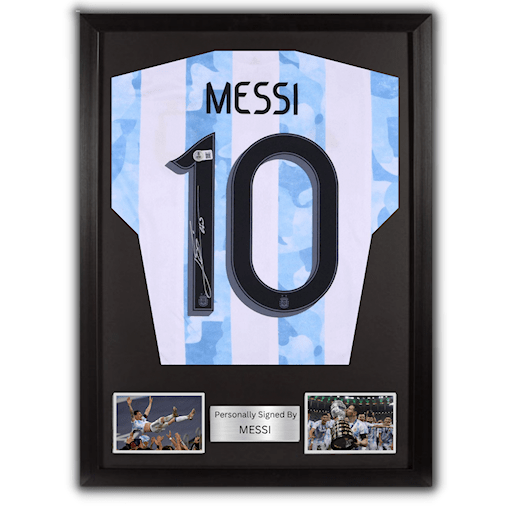 Picture of Messi signed & framed
