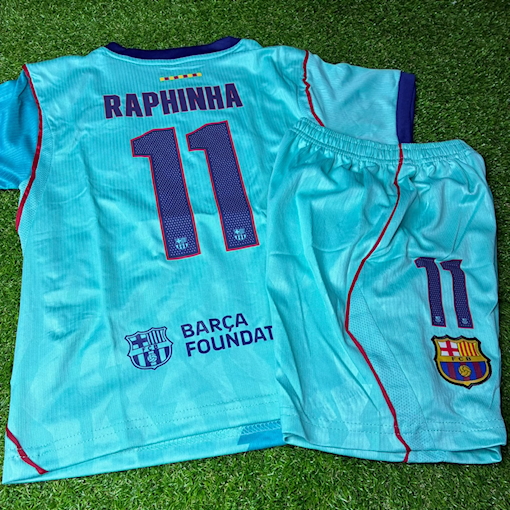 Picture of Barcelona 26/27 Third Raphinha Kids 